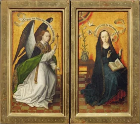 Díptico de la Anunciación (pintura sobre madera)