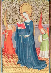 Fol.144v Santa Cecilia, del Libro de Horas de Don Duarte