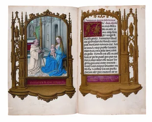 Folios del Libro de Horas Rothschild, Gante o Brujas, c.1505