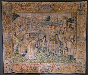 Hasdrúbal, hermano de Aníbal, hecho prisionero por los romanos.