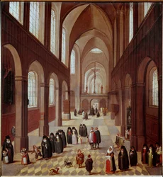 Vista interna de la iglesia