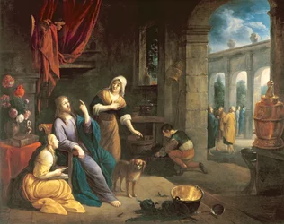 Jesús en la casa de Marta y María