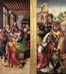 Beso de Judas y Última Cena, c.1500