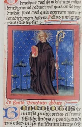 Página de la Legenda Aurea, Brujas, c.1400-10