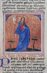 Página de la Legenda Aurea, Brujas, c.1400-10