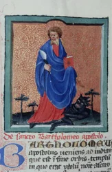 Página de la Legenda Aurea, Brujas, c.1400-10