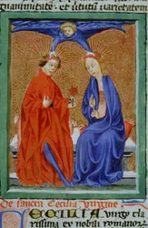 Página de la Legenda Aurea, Brujas, c.1400-10