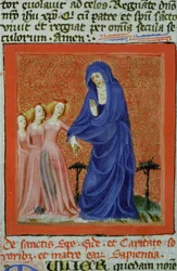 Página del Legenda Aurea, Brujas, c.1400-10