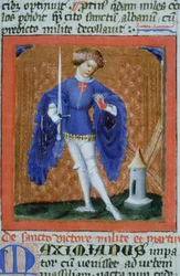 Página del Legenda Aurea, Brujas, c.1400-10