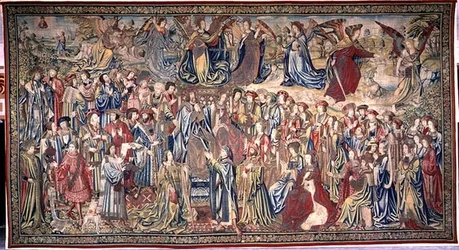 Natán reprocha a David, Tapiz de David y Betsabé, c.1510-15 (tapiz)