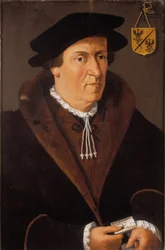 Retrato de Jan de Fevere, c.1540-59 (óleo sobre tabla)