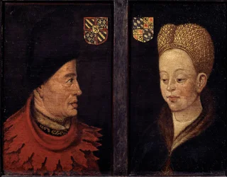 Retrato de Juan el Temerario y Margarita de Baviera