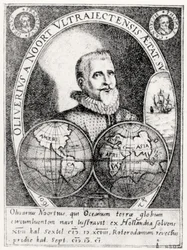 Retrato de Oliver Noort (1558-1627) a los 42 años