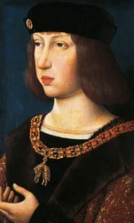 Retrato de Felipe I de Castilla, conocido como El Hermoso, rey consorte de Castilla y León