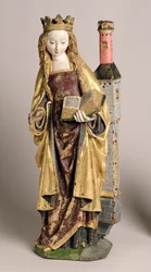 Santa Bárbara, Escuela de Mechelen, c.1500