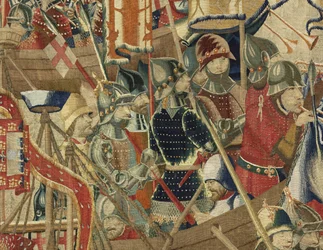 Tapiz que muestra las conquistas del rey Alfonso V de Portugal