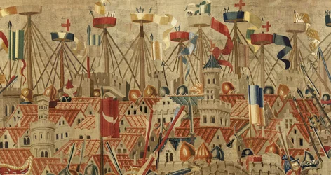 Tapiz que muestra las conquistas del rey Alfonso V de Portugal