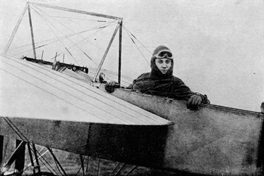Gustav Hamel, ganador de la primera carrera aérea a Brighton, 1911, 1933