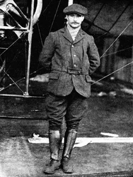 Henri Salmet, el gran piloto de Bleriot, en Hendon, Londres, 1912 1933