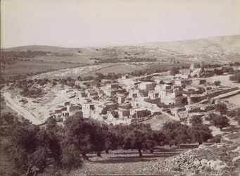 Vista general de Betania, ca. 1880