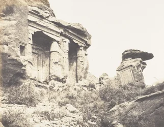Djébel Selséleh Silsilis, Estelas arquitectónicas talladas en las C..., 1851-52, impreso 1853-54