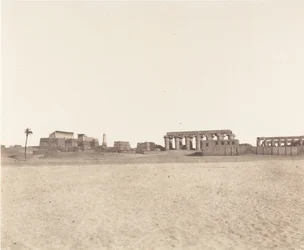 Louksor Tebas, Vista General de las Ruinas, 1851-52, impreso 1853-54