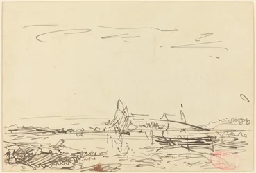 Ensenada con un Velero