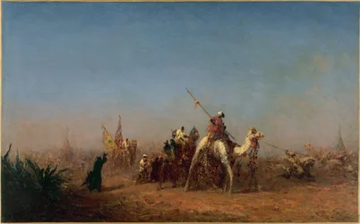 Caravana camino de La Meca, entre 1880 y 1885 (óleo sobre lienzo)