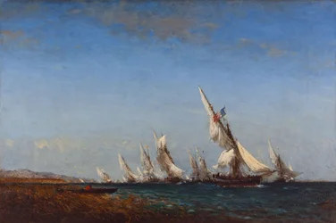 Pescadores regresan a Martigues, 2ª mitad del siglo XIX (óleo sobre lienzo)