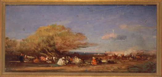 Cerca de Argel, hacia 1859 (óleo sobre madera)