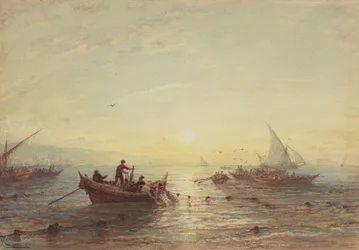 Pesca de Atún al Amanecer en la Costa cerca de Marsella