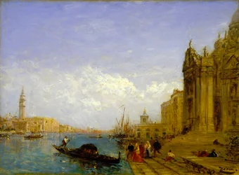 Escena veneciana (óleo sobre lienzo)