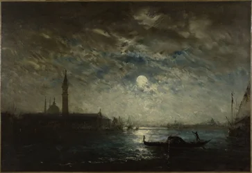 Venecia y el Campanile a la luz de la luna, entre 1870 y 1890 (óleo sobre lienzo)