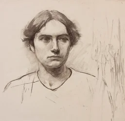 Cabeza de un modelo de escuela de arte, c.1900