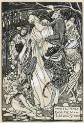 Ilustración para "Poemas de Christina Rossetti" (lápiz y tinta sobre papel)