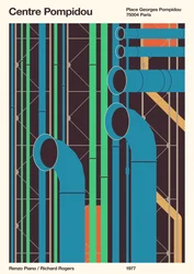Centro Pompidou - París, 2020 (digital)