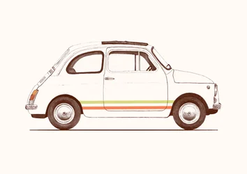 Cinquecento, 2023 (lápiz y digital)