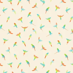 Loros - patrón, 2020 (acuarelas, digital)