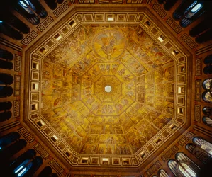 Techo abovedado del Baptisterio de San Juan, Florencia