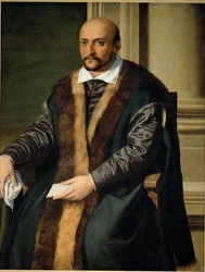 Retrato de un hombre en un sillón