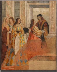 Encuentro de la pareja de novios