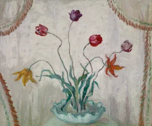 Cuenco de tulipanes