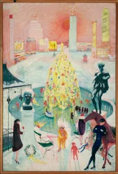 Navidad, c.1930-40 (óleo sobre lienzo)