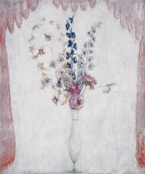 Delphinios y aguileñas, c.1923