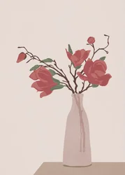 Elegante jarrón Magnolia