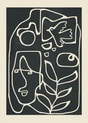 Dibujos lineales tranquilos