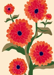 Flores de un rojo intenso
