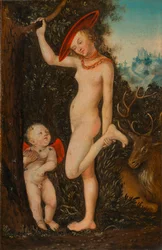 Venus y Cupido, el ladrón de miel