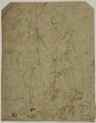 Escena con Mercurio y Minerva