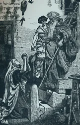 Elías y el hijo de la viuda, c1840-1890, 1923